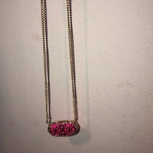 Pink and gold Kendra Scott necklace